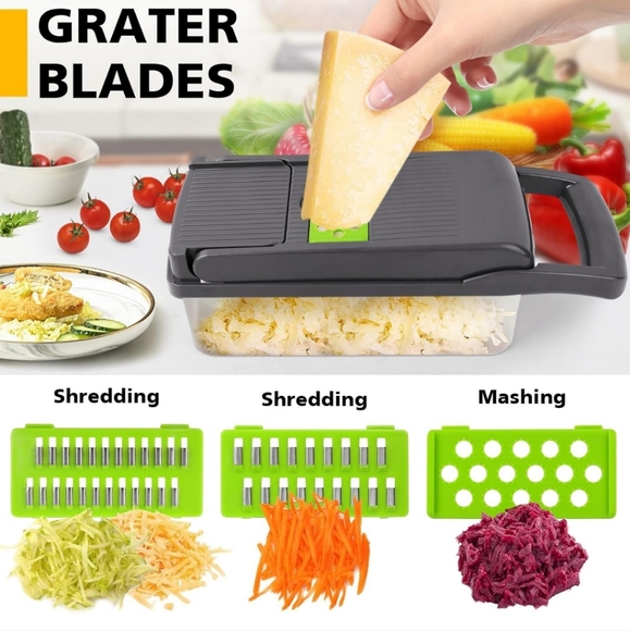Vegetable Chopper multifunctional 14 in-1 Cutter Dicer Slicer tomato ,onion. New - Picture 3 of 12